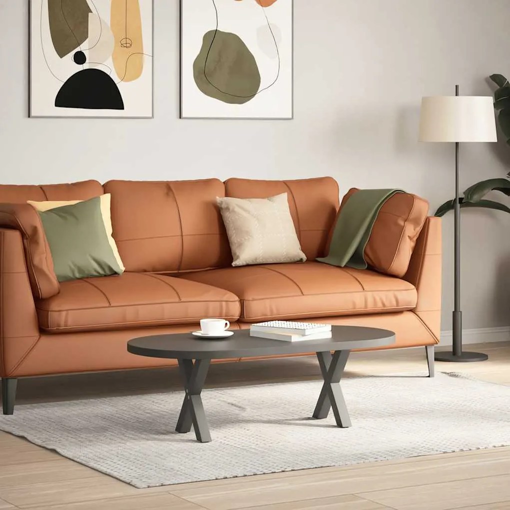 Pés para mesa de centro em formato de X, 2 peças, antracite, 30x(30-31