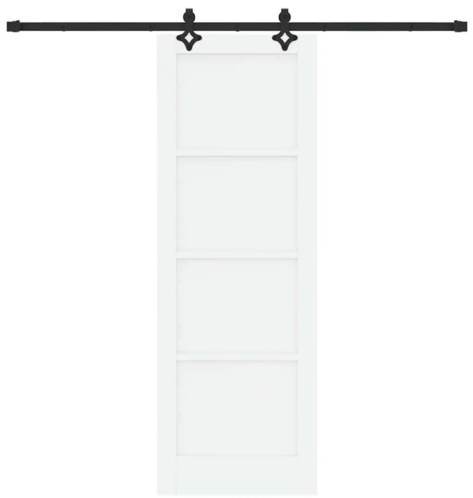 Porta Deslizante vidaXL com Conjunto de Ferragens "ORKDAL" de Madeira