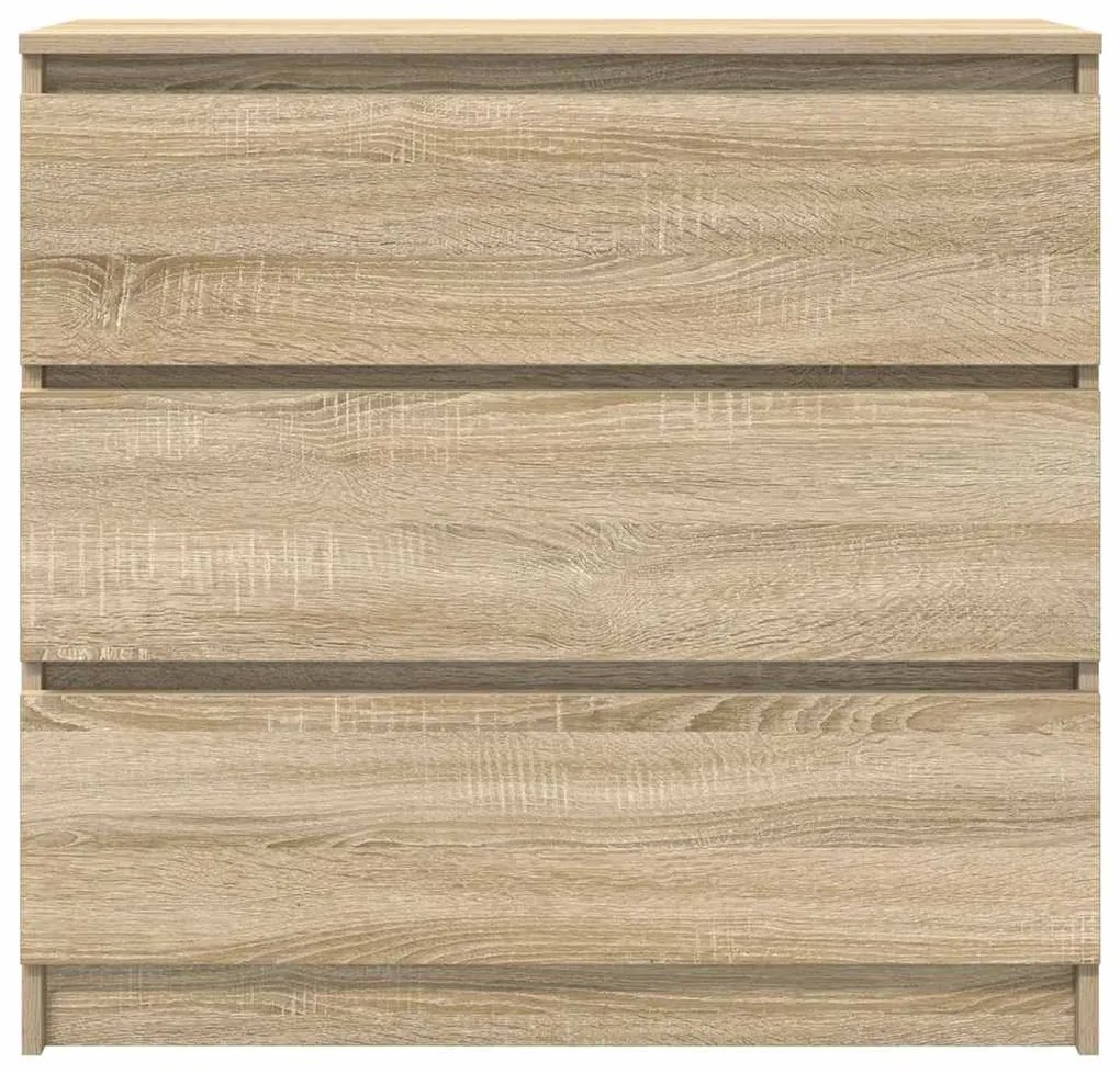 Aparador 80x35x76 cm deriv. de madeira carvalho sonoma