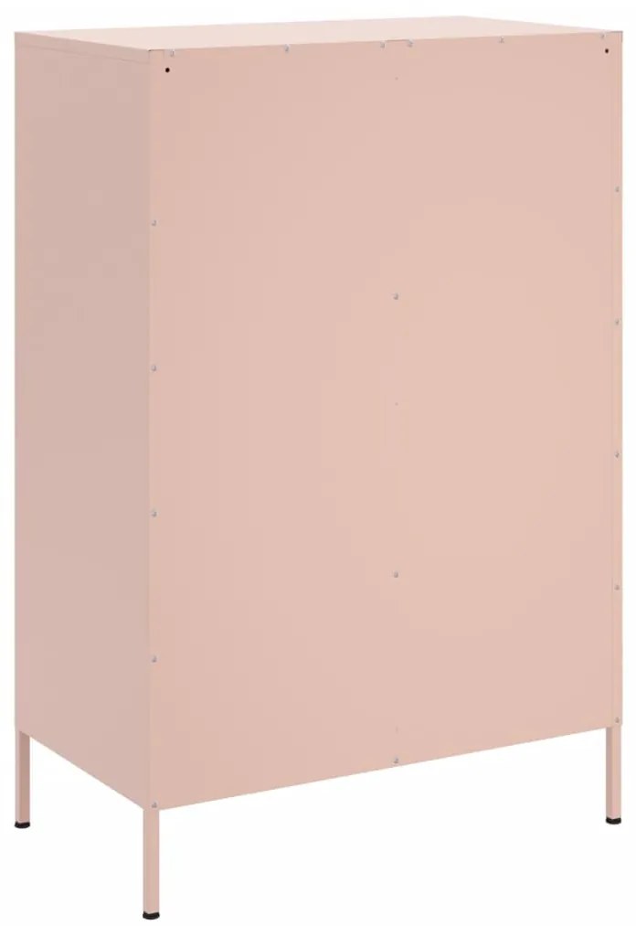 Móvel alto 68x39x101,5 cm aço rosa