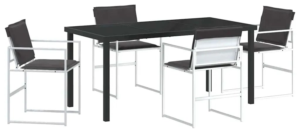 Conjunto de Jantar para o Jardim 5 Peças com Almofadas