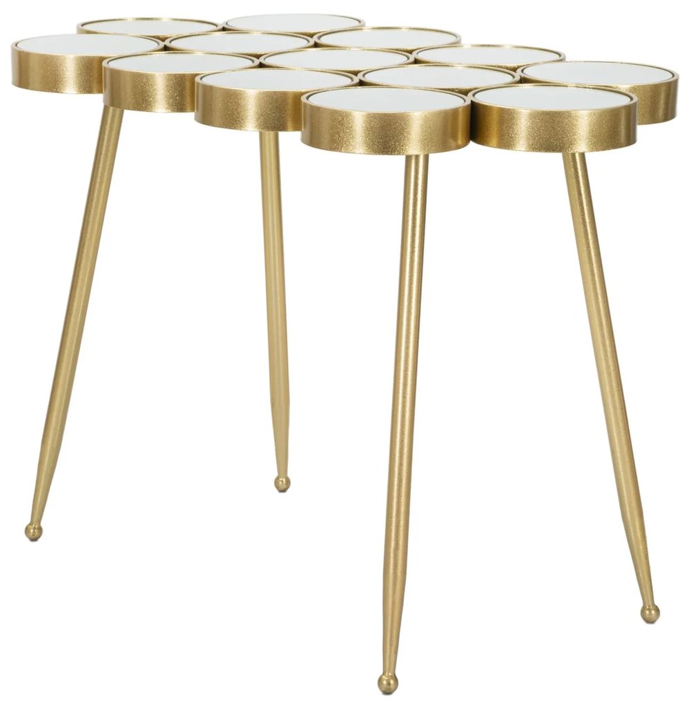 MESA CONSOLA BUTTLE 100X55X70 CM DOURADO