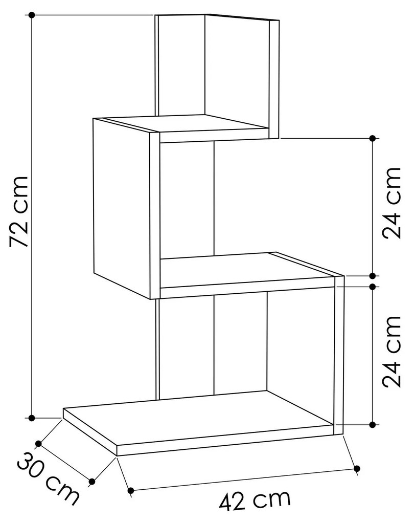 Estante Orkide – Branco e Amarelo – 108,4 cm x 140 cm x 21,8 cm
