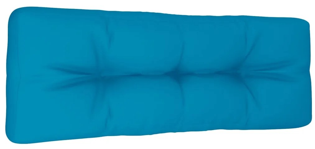 Almofadão para sofá de paletes 120x40x12 cm tecido azul-claro