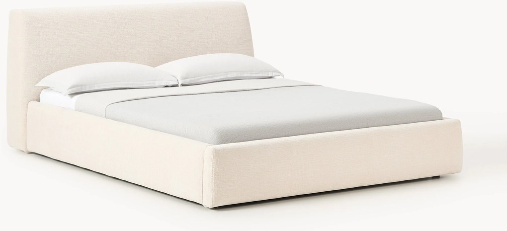Cama estofada com arrumação Cloud