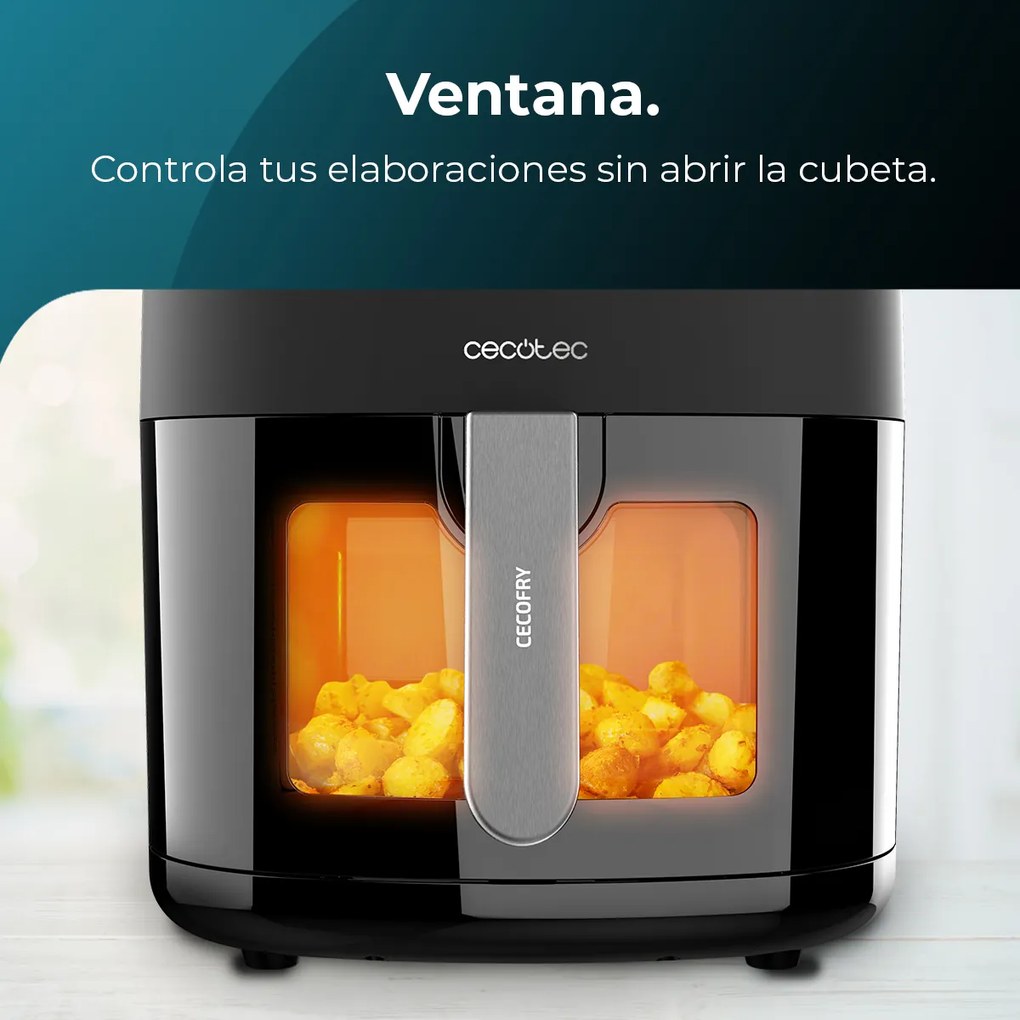 Fritadeira de ar Cecofry Fantastik Window 6000 Fritadeira dietética digital de 1700 W