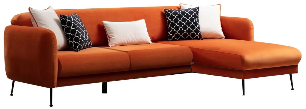 Sofá-Cama de Canto Sevilla – Laranja – 270 x 170 cm