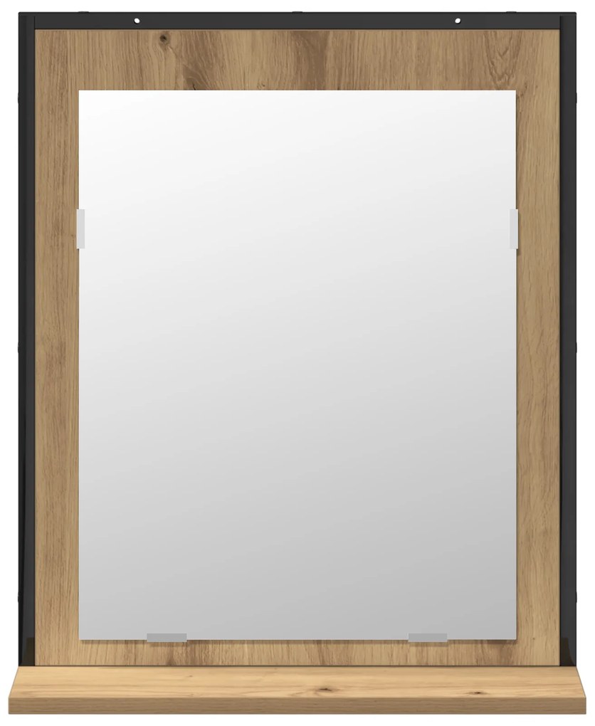 Conjunto de Armário de Banheiro de 2 Peças em Carvalho Artisan Madeira