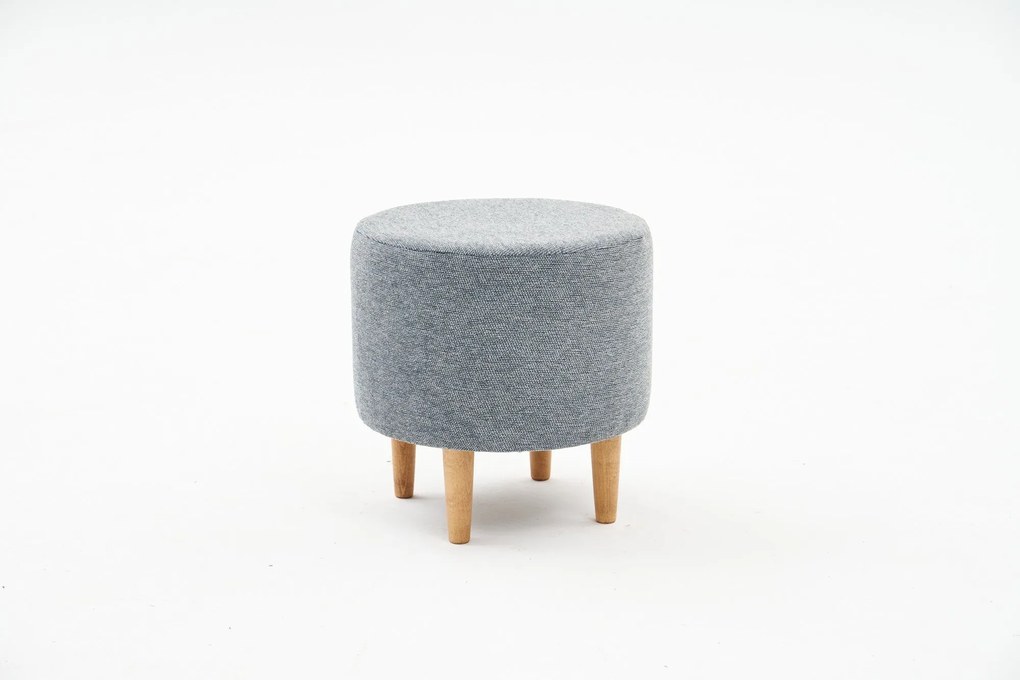 Pouffe Findik Gabbana – Cinzento – 40x42x40 cm