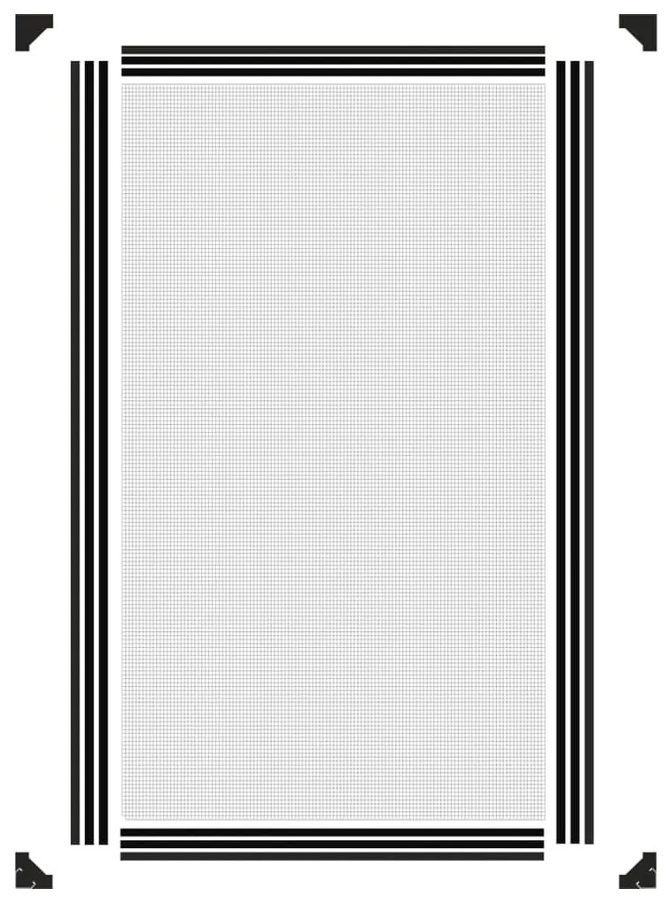 Tela anti-insetos magnética para janelas 80x140 cm antracite