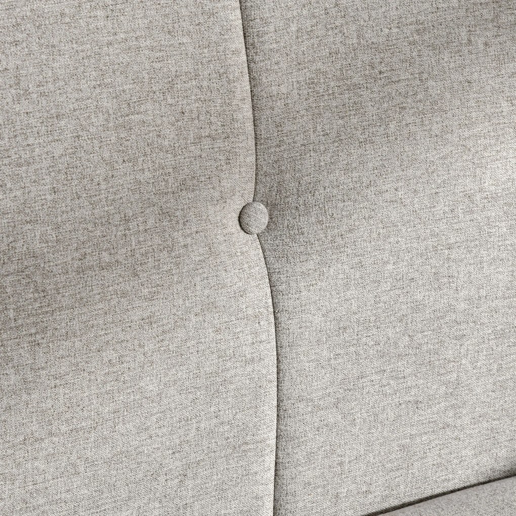 HOMCOM Sofá de 2 Lugares Estofado em Linho Sintético Sofá Moderno de Sala de Estar com 2 Almofadas Amovíveis Apoio para os Braços e Pés de Madeira 149x76,5x86cm Creme