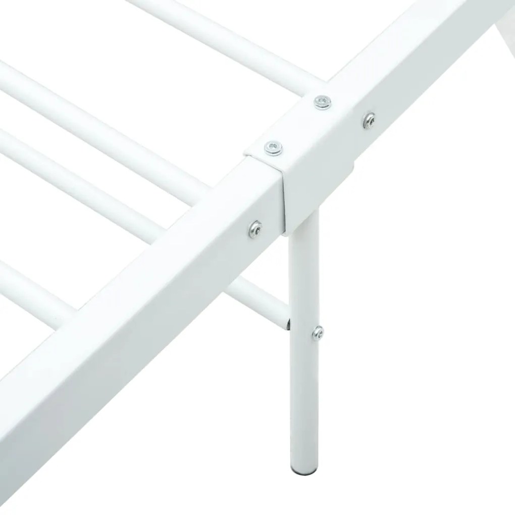 Estrutura de cama metal 90x200 cm branco