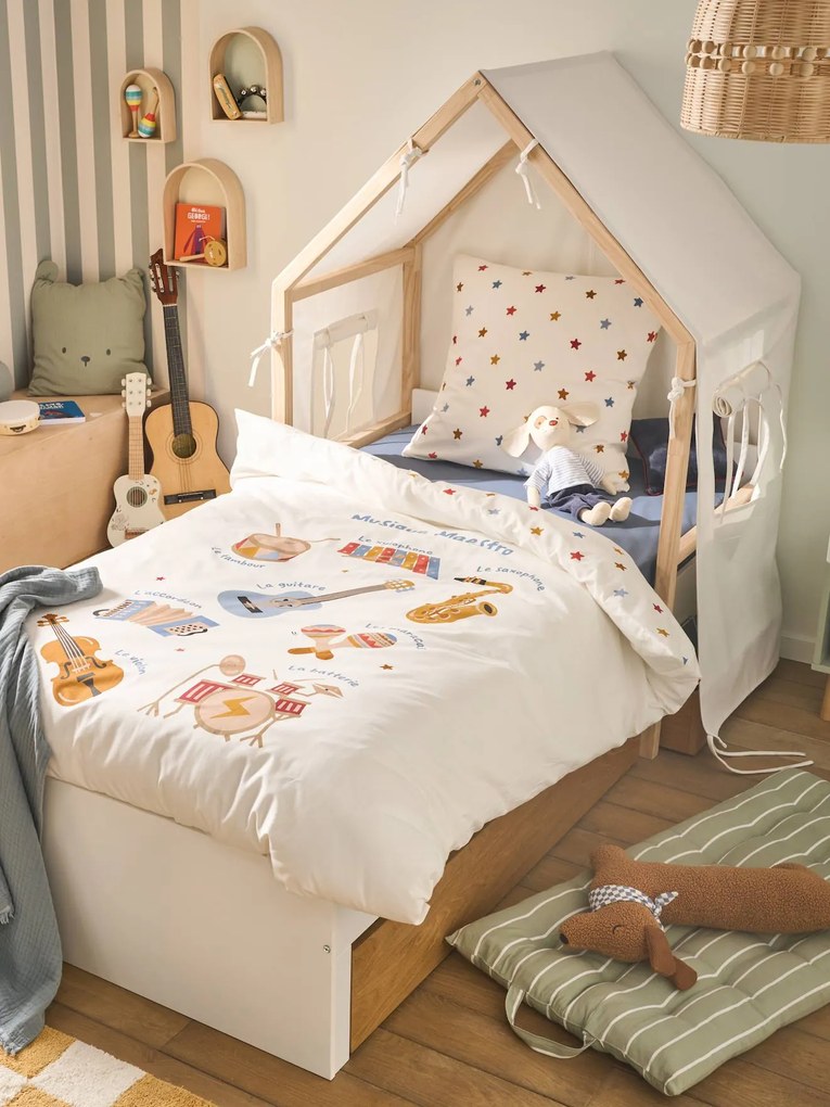 Cama de criança Cabana 90x190cm branco