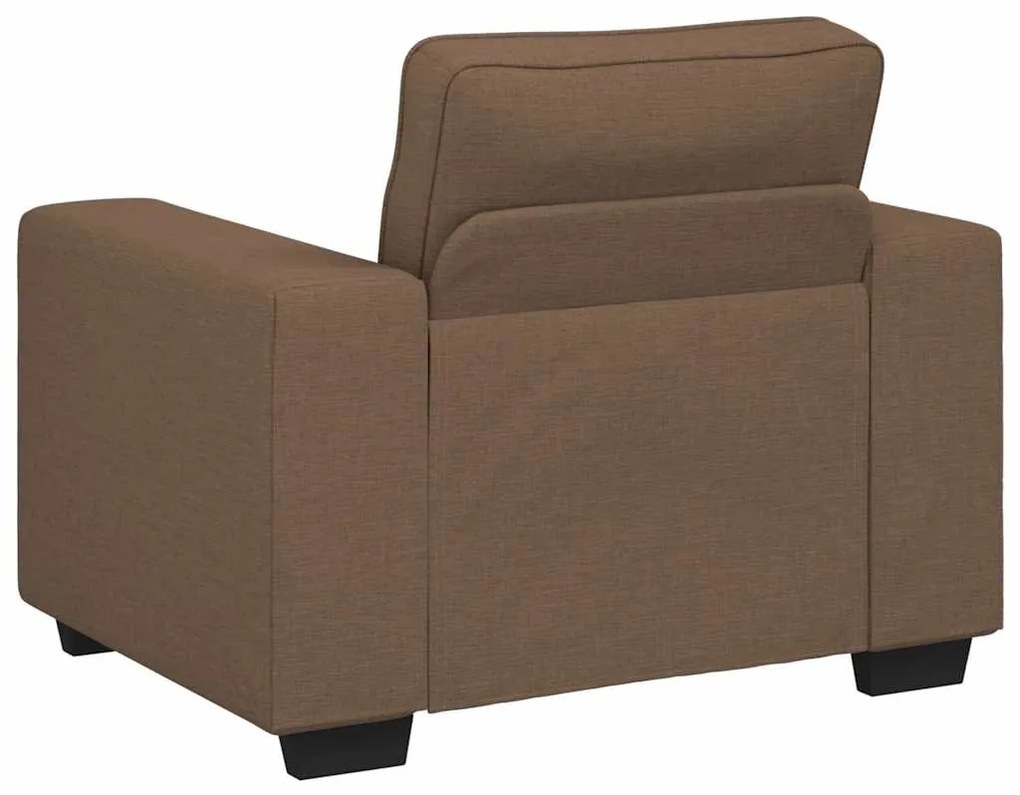 Poltrona 60 cm tecido castanho