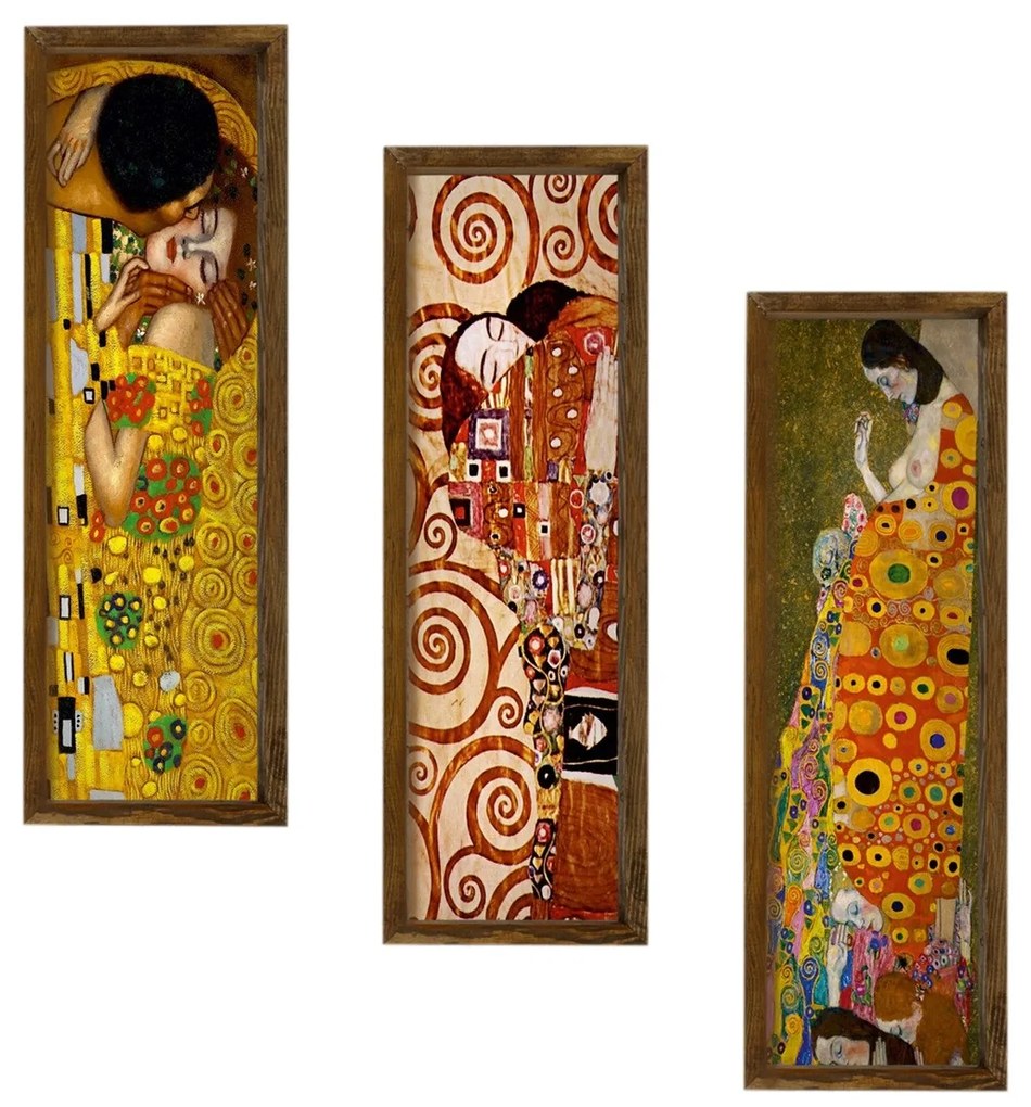 Pintura Decorativa em MDF Enquadrada KZM393 – Multicolor – 19 x 70 cm
