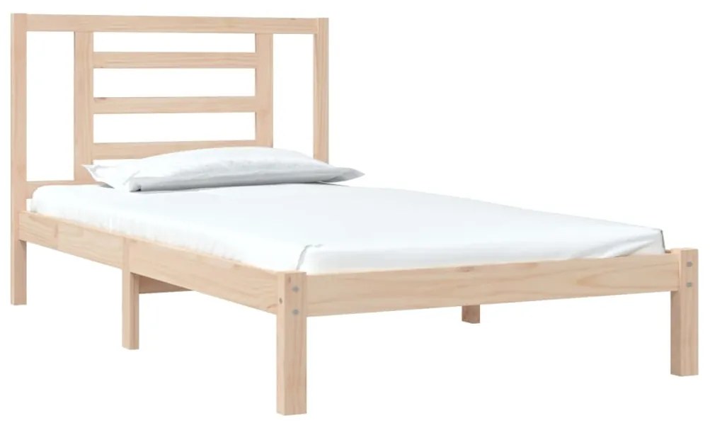 Cama sem colchão 90x200 cm madeira de pinho maciça