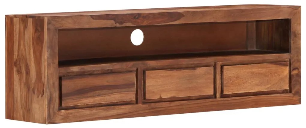 Móvel de TV 120x30x40 cm madeira acácia maciça