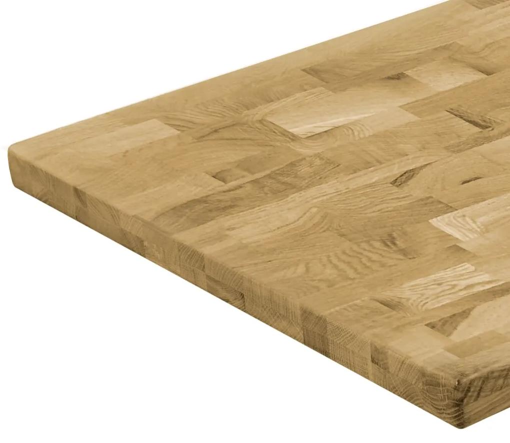 Tampo de mesa madeira carvalho maciça retangular 44 mm 100x60cm