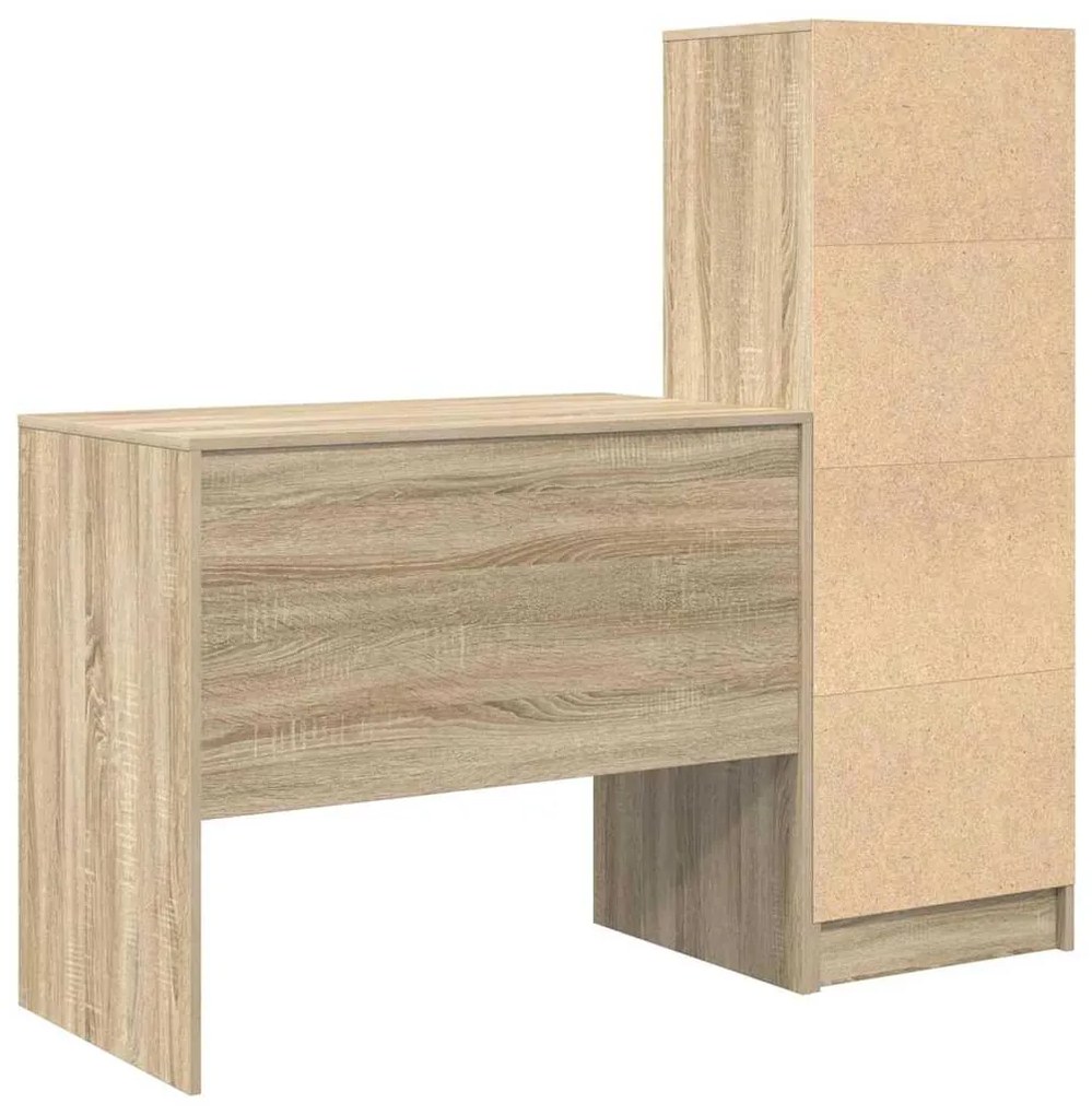 Mesa com Armazenamento Carvalho Sonoma Madeira Derivada