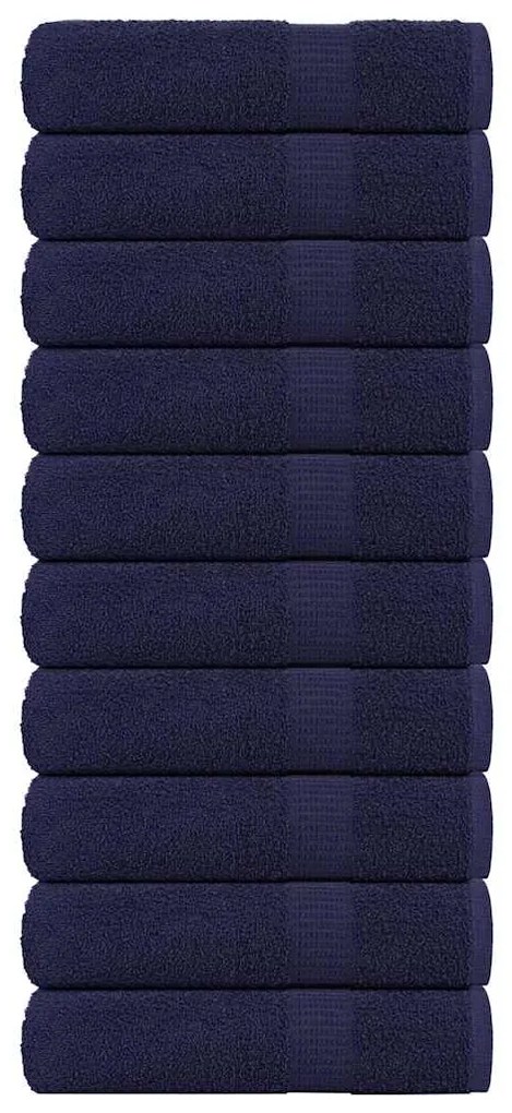 Toalhas banho 10pcs 70x140 cm 360 gsm 100% algodão azul marinho