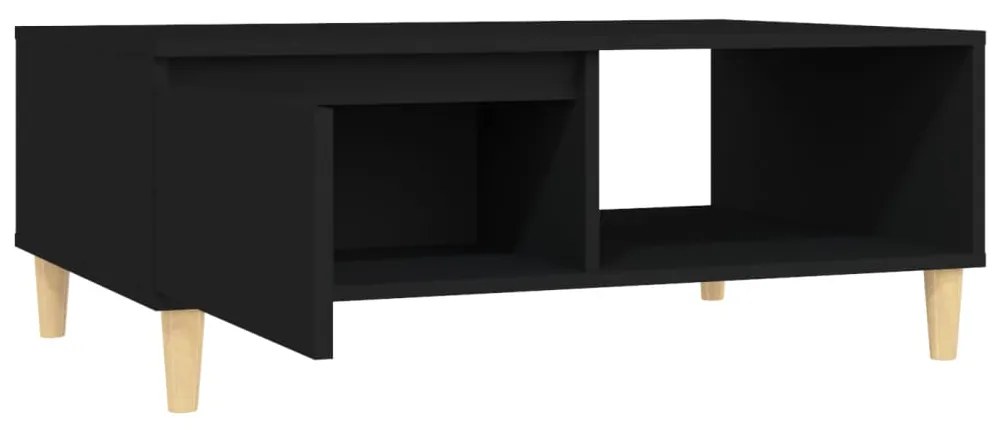 Mesa de centro 90x60x35 cm contraplacado preto