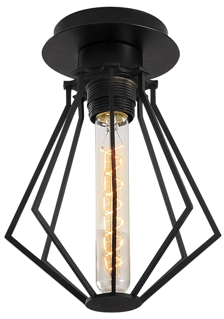 Chandelier Oylat – Preto – 18 cm Diâmetro, 25 cm Altura