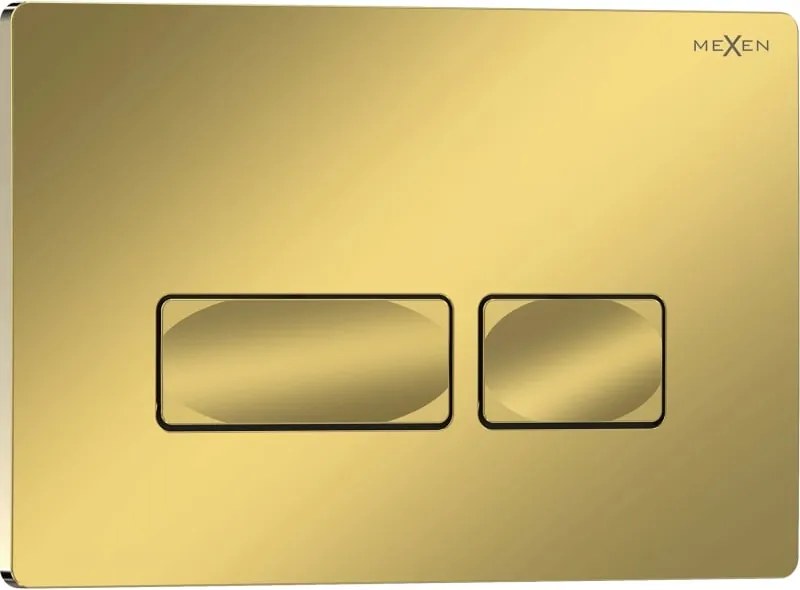 Mexen Tex 04 botão de descarga, dourado champanhe brilhante - 6104-08