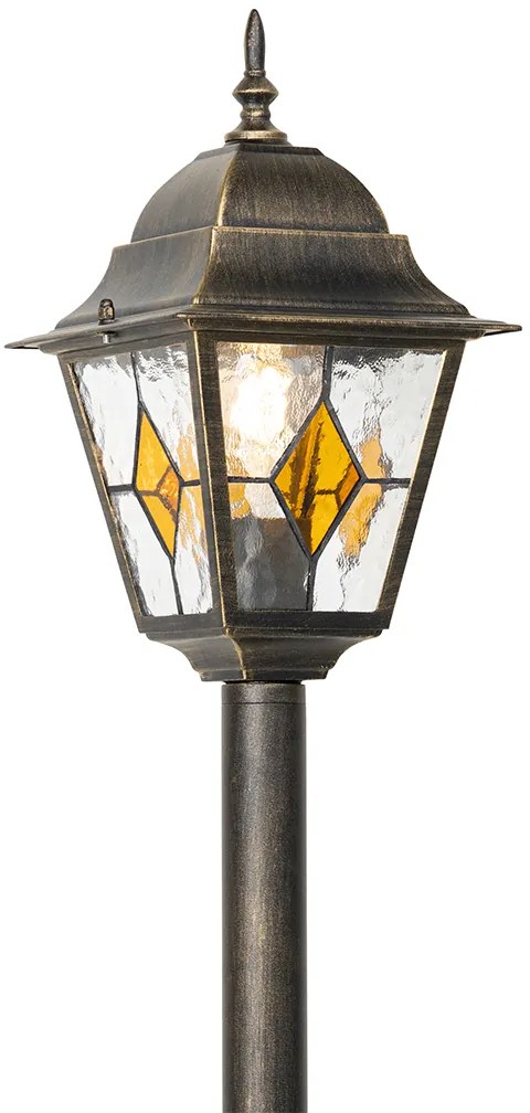 Candeeiro de chão vintage para exterior dourado antigo 120 cm - Antigua Clássico / Antigo