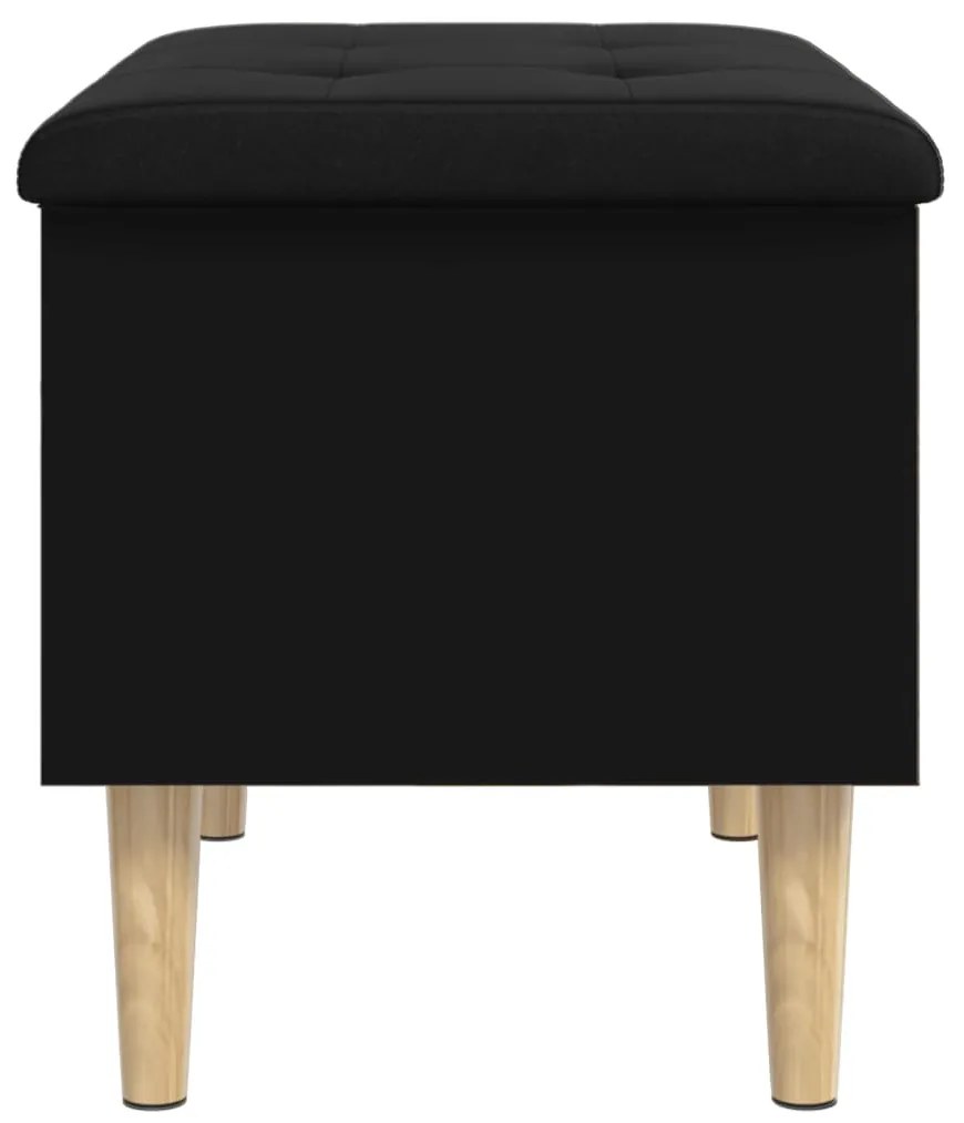 Banco de arrumação 62x42x46 cm derivados de madeira preto
