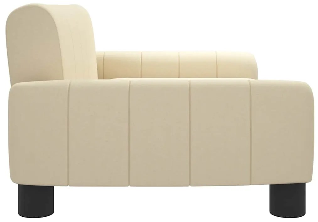 Cama para cães 70x45x30 cm tecido cor creme