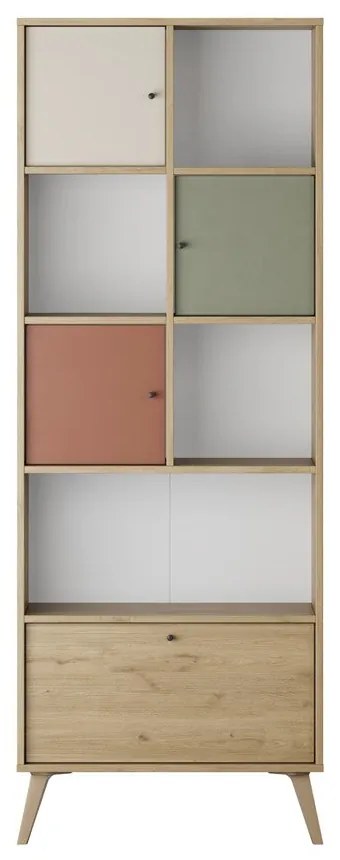 Estante "Espectro" - Multicolor - 67x180x30cm - Design Moderno