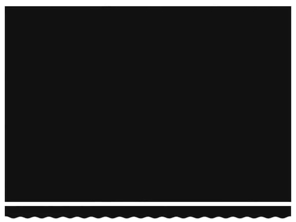 Toldo Retrátil Manual Preto 450 × 350 cm