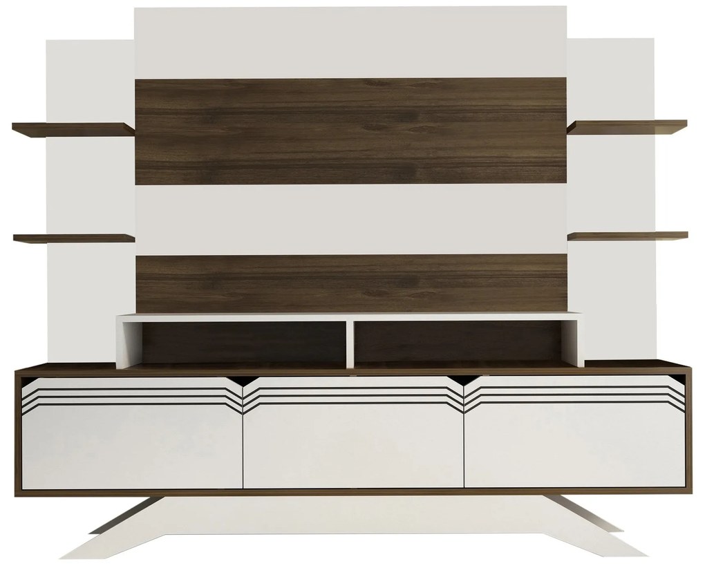 Unidade de TV Delpi – Nogueira – 180x148,6x29,5 cm