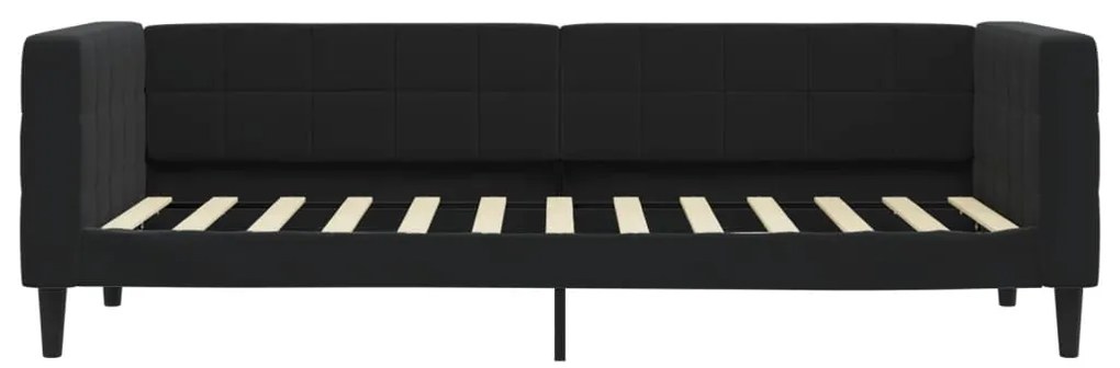 Sofá-cama 80x200 cm veludo preto
