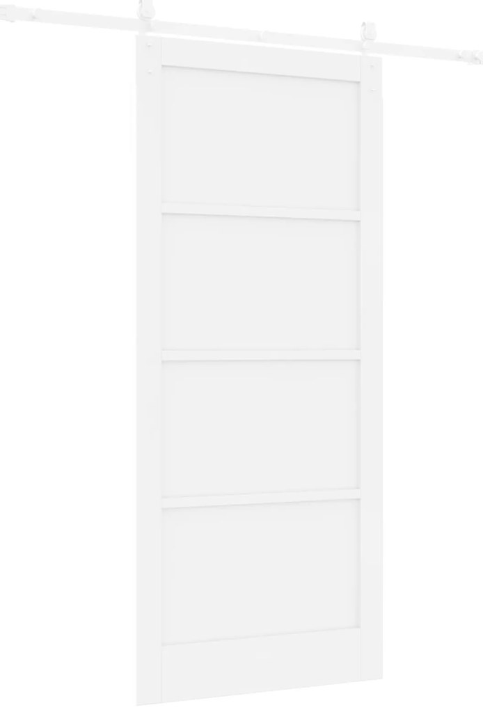 Porta Deslizante vidaXL com Conjunto de Ferragens Brancas 93x211 cm Ma