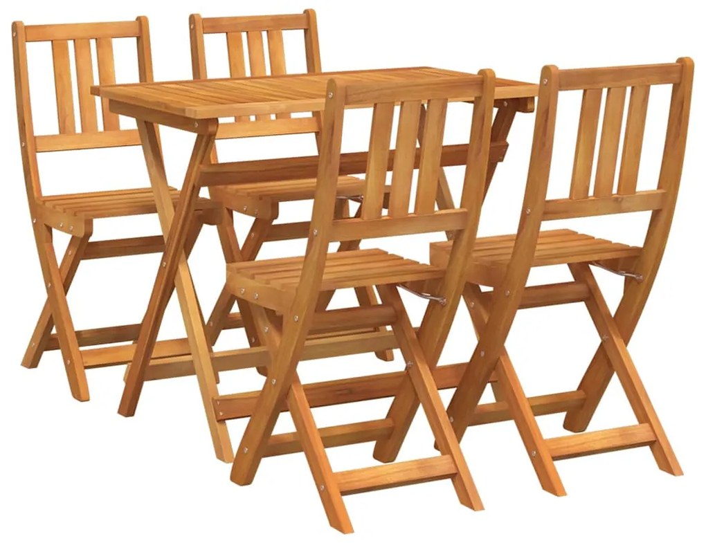 Conjunto Bistro de Jardim de 4 Peças vidaXL Madeira Sólida de Acácia