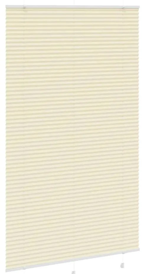 Plissado Cego Creme 115x200 cm Largura Tecido 114,4cm Poliéster