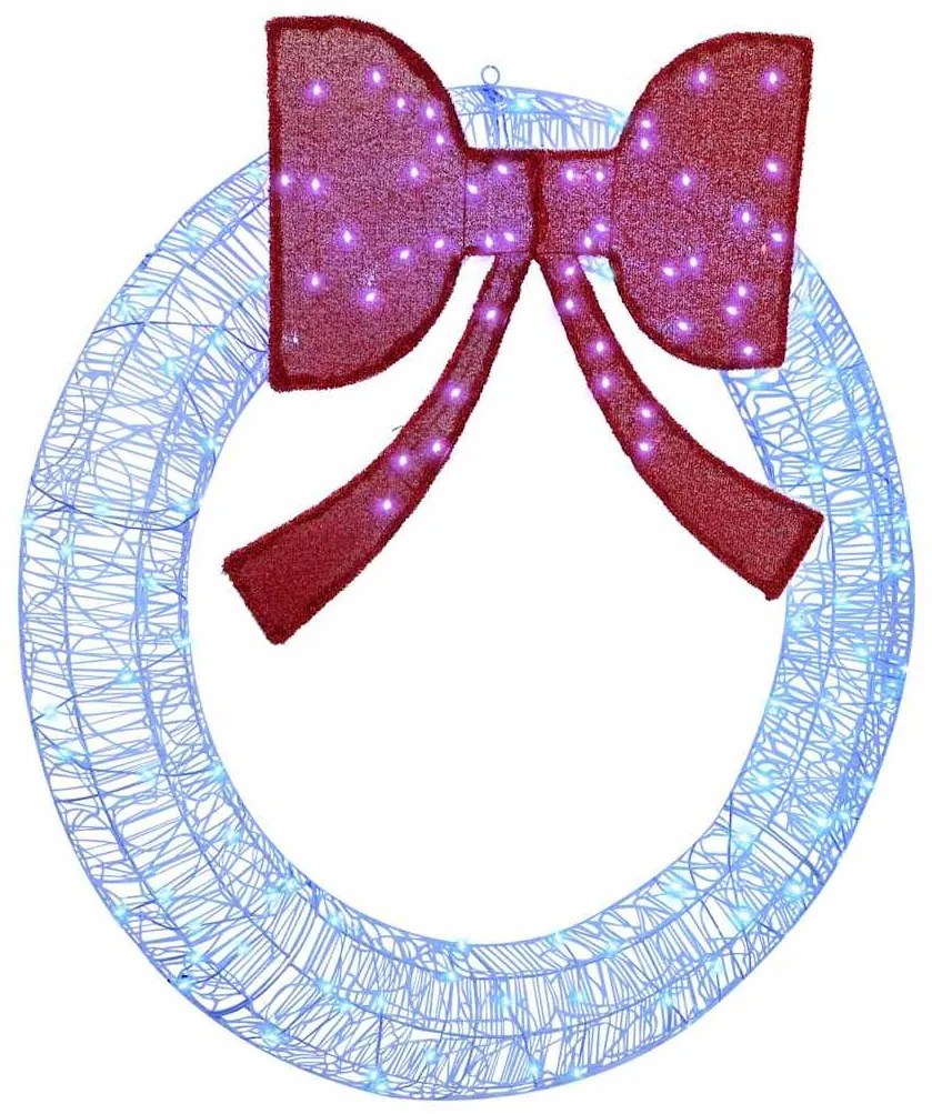 vidaXL Guirlanda com 150 LEDs Azul 120 cm Acrílo