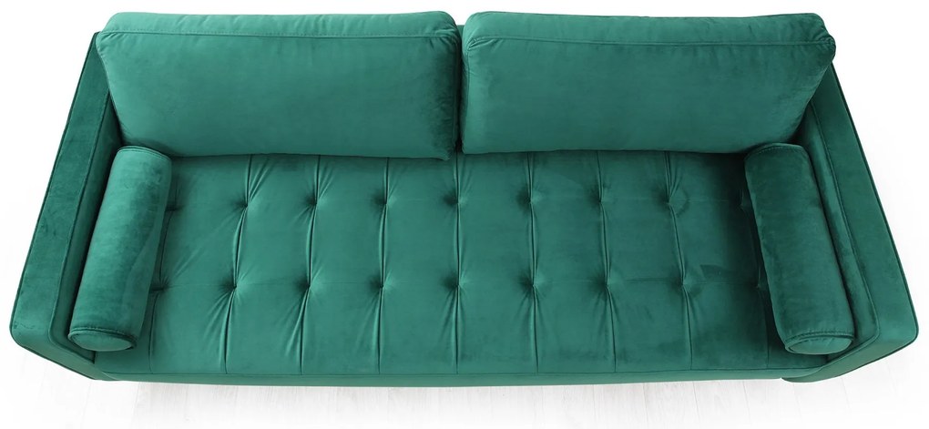 Sofá de 3 Lugares Rome – Verde – 215 cm x 90 cm x 70 cm