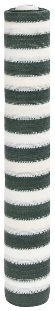 Rede ocultação p/ privacidade PEAD 195g/m² 1,8x25m verde branco