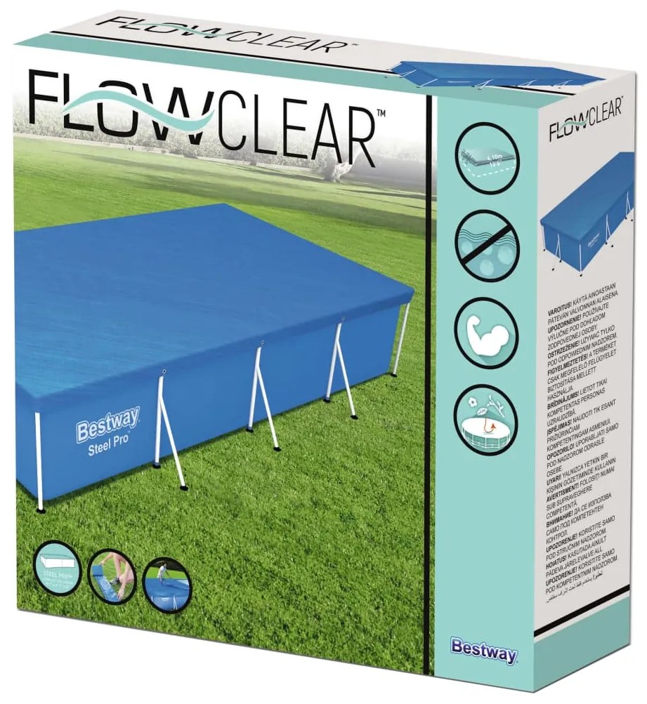 Bestway Cobertura de piscina Flowclear 400x211 cm