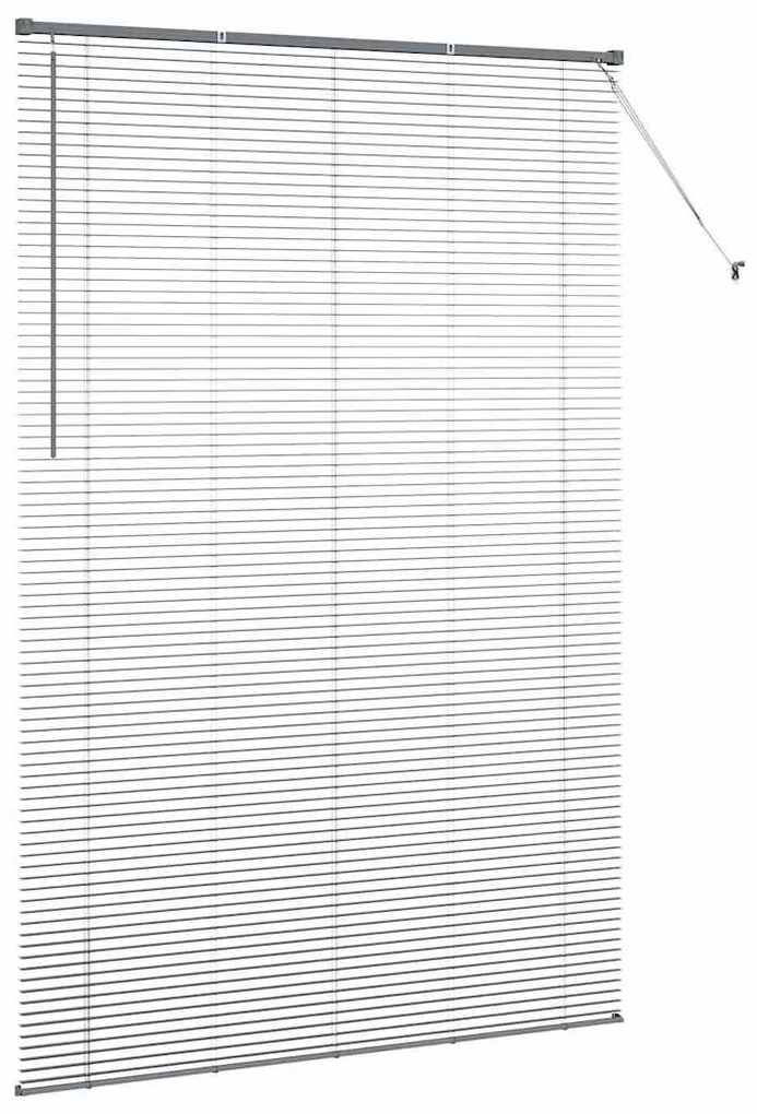 Persiana de Janela Cinzento-escuro 150 x 220 cm Alumínio