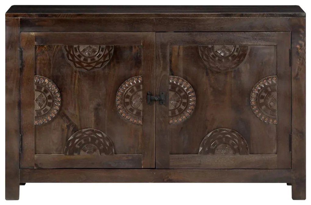 Aparador design esculpido 110x35x70 cm madeira mangueira maciça