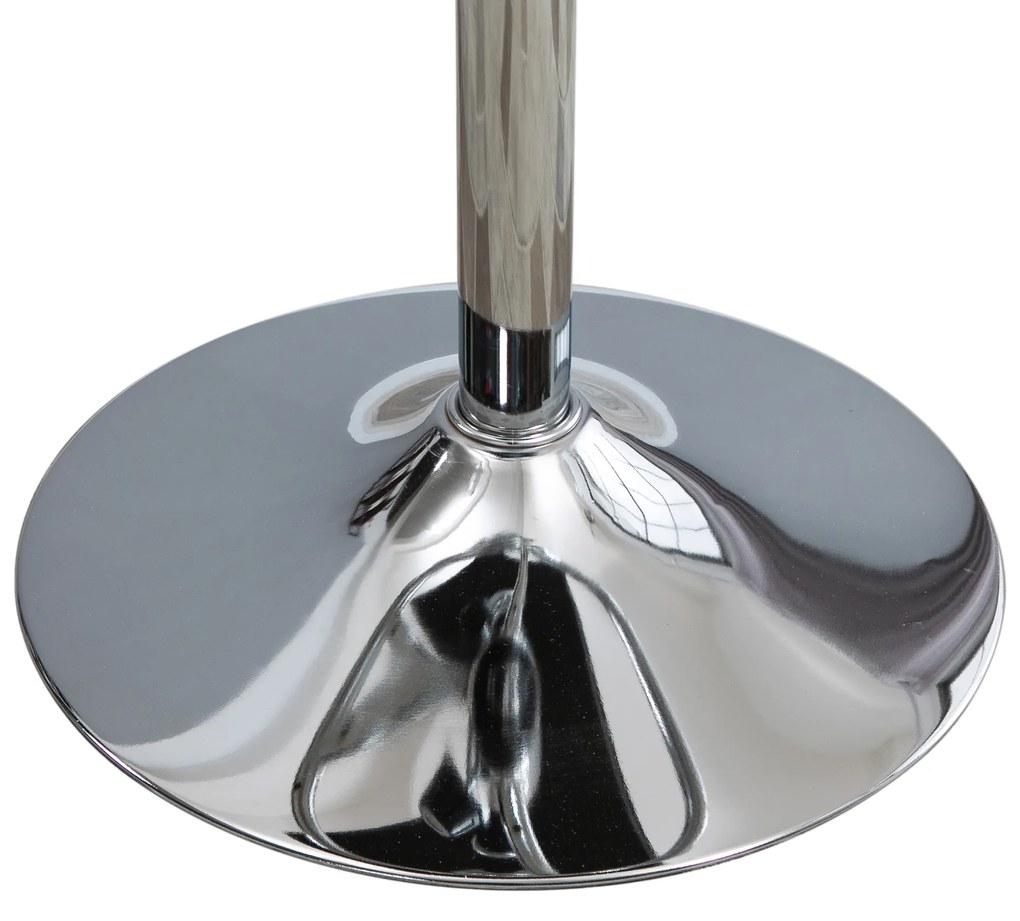 HOMCOM Mesa de Bar Mesa Alta de Cozinha com Apoio para os Pés Ajustável e Estrutura de Metal para Sala de Jantar Carga Máxima 60kg 62x62x110cm Preto e Prata