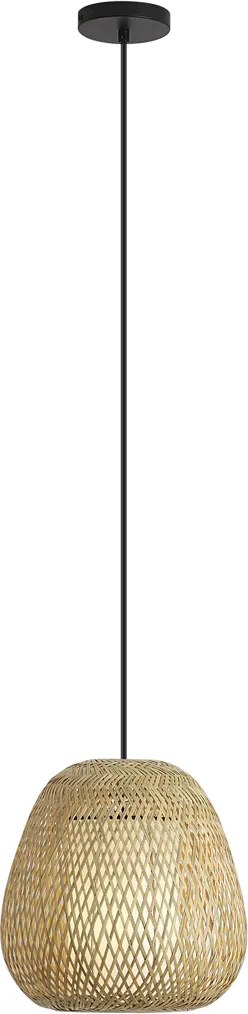 Candeeiro suspenso Japandi Bambu 30cm IP44 - Moana