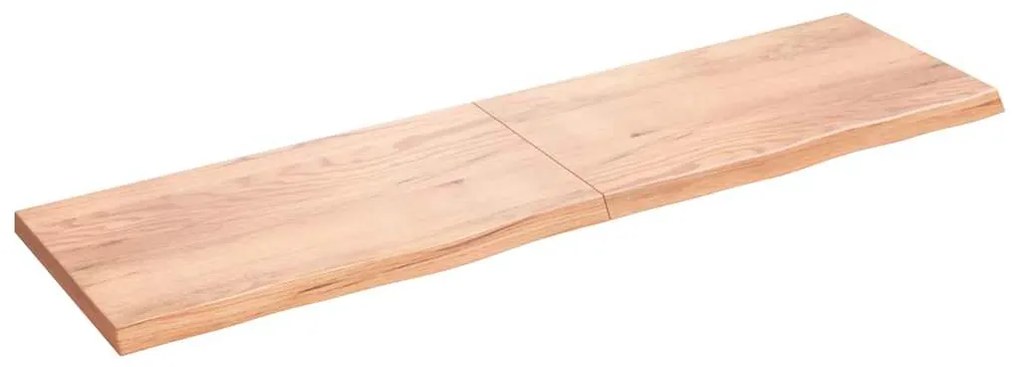 Prateleira de parede 220x60x(2-6) cm carvalho tratado castanho
