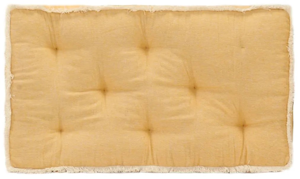 Almofadão para sofá de paletes 73x40x7 cm amarelo