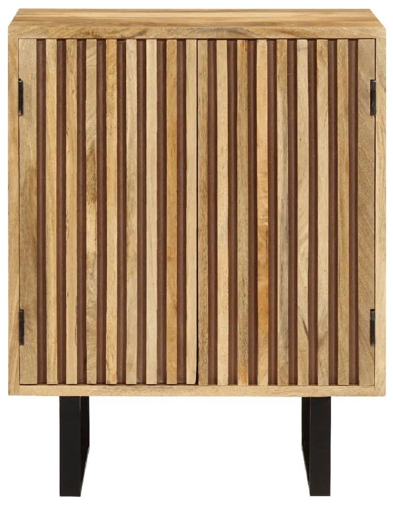 Aparador c/ 2 portas 55x35x70 cm madeira de mangueira maciça