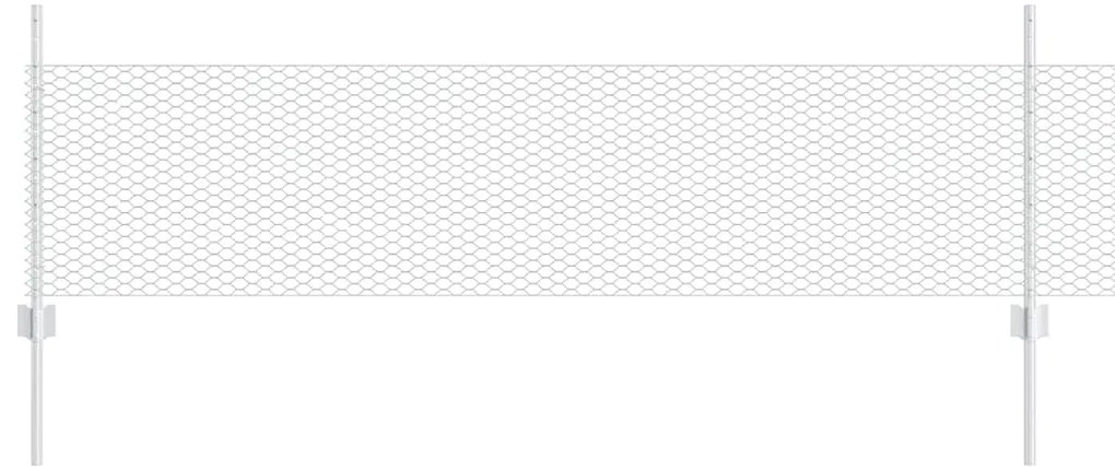 Conjunto de Cerca Jardim Conjunto de 2 Aço galvanizado 25 x 0,5 m