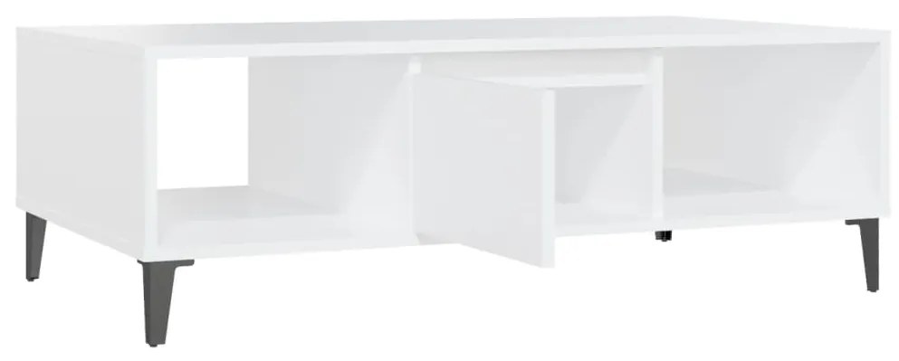 Mesa de centro 103,5x60x35 cm contraplacado branco